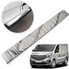 Chromemaster | Protezione paraurti Posteriore | Compatibile con Opel Vivaro 2014-2019 | Acciaio INOX lucido/cromato | Protezione paraurti protegge la vernice del paraurti dai graffi