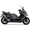 DualColorStampe Adesivi Compatibili con Yamaha Tmax 500 2008-2012 T-MAX Adesivi per carena sticker per moto COD.M0304 (GRIGIO 74)
