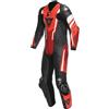 DAINESE TUTA DAINESE MISANO 3 D-AIR INTERA PELLE PERFORATA - 50, BLACK-RED-FLUO RED
