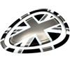 Generic Copertura decorativa per presa d'aria del cruscotto per Mini Cooper F54 F55 F56 F57, accessori per auto, decorazione 2014-2024 (Union Jack G, senza altoparlante, senza USB)