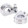 PSLER 1 1/2 (38 mm) Piedino morsetto di montaggio per pedana autostradale Peg P-Clamp Kit di montaggio paracolpi motore Kit di montaggio compatibile con barre motore Touring Road King, cromato