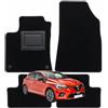 OFFICINE MILANO IL TUO STILE IN AUTO. 4 Tappetini per Renault Clio 5 (2019-2026) in Moquette, Fondo Antiscivolo con Battitacco in PVC - Alta Qualità - Made in Italy - OFFICINE MILANO