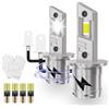 Teguangmei Lampadine LED H3 90W 18000LM 6500K Bianco Lampadine per Fari Auto con Ventola di Raffreddamento, H3 Abbaglianti e Anabbaglianti, 1:1 Sostituzione Lampada per Alogena e Xeno, 2 Pezzi