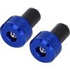Tomotato 1 Paio Tappi Terminali per Manubrio, Manopole per Moto in Lega di Alluminio da 22mm Tappi per Tappi Terminali per Manubrio(Blu)