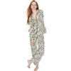 Trendyol Damen Animal Print Mitte Gestrickt Hemd-Hose Pyjama, Set Pigiama da Donna, Multi-Color,