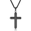 ZDaoBen Collana Croce Uomo Argento/oro/nero Ciondolo Croce da Uomo Acciaio Inossidabile Gioielli Cristiani