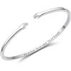 BEILIN Bracciali da donna in argento Sterling con scritta Come to My Arm, coppia che abbraccia, braccialetti a fascia nuziale, bracciale mantra inciso, gioielli per donne e adolescenti