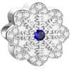 SEVENWELL Charm a forma di fiocco di neve per Pandora Cane Gatto Blu Fiocco di Neve Charm Pendente Argento Sterling Regalo di Natale