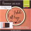 Vaessen Creative Florence Blocco di Cartoncino per Etichette, 3 misure e 3 Colori, Carta Kraft per Etichette per Regali, Scrapbooking, Creazione di Biglietti e altri Progetti Creativi con la Carta