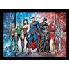iPosters DC Comics, 30 x 40 cm, Motivo Justice League United, Stampa con Cornice