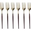 KASANOVA Set 6 forchettine bordeuax champagne Luxy