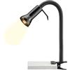 Brilliant Lampada Flex clamp luce nera | 1x R50, E14, 40W, adatto per lampade a riflettore (non incluse) | Scala da A ++ a E | Regolabile individualmente con un braccio flessibile