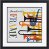 Americanflat Cornice per Vinile da 38x38 cm con Vetro Antiurto - Utilizzabile come Cornice per Copertina Album da 32x32 cm con Passepartout - Cornici Quadrate in Legno Ingegnerizzato per Parete - Nero