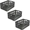 keeeper ida 3x: contenitore pieghevole resistente, 32 l, ripiegabile per risparmiare spazio, Versatile per la casa e l'auto, 48 x 35 x 23 cm, Blu (Nordic Blue).