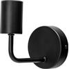 VoltShine Applique metallico nero senza sorgente luminosa E27, ideale per evidenziare ambienti con un tocco moderno ed elegante. Perfetto per qualsiasi spazio alla ricerca di uno stile sofisticato.