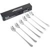 Arcos Serie Madrid - Set 6 cucchiai di soda in confezione regalo | Cucchiaio da tè - Monoblocco monoblocco in acciaio inox, misura 220 mm - colore argento