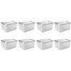 SUNWARE perfectly organised Sunware Comfort Line scatole in plastica con coperchio 22L - 40x30x26cm - set da 4 - contenitori in plastica con coperchio trasparenti impilabili (Confezione da 2)