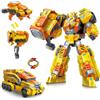 QUANTUM HEROES DINOSTER 2-in-1 Amber Strike - Robot & Veicolo, 5+ | Robot 2-in-1 convertibile in veicolo. 23cm, 30+ giunture. Martello in mini dinosauro. Senza batterie. 5+