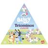 Goliath - Triominos Junior Bluey - Gioco di Domino Triangolare Bambini | Abbina colori e numeri con Bluey e Bingo - 36 tessere colorate - gioco educativo per la famiglia dai 3 anni - 2 a 4 giocatori