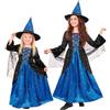 W WIDMANN MILANO Party Fashion - Costume da strega per bambini | Abito lungo fino a terra con velo e cappello da strega, per carnevale, Halloween, feste a tema fiabe