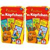 Schmidt Spiele 51255 - Gioco in Scatola Die Maus, mit Köpfchen [Lingua Tedesca] (Confezione da 2)