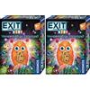 Kosmos- Exit-Das Spiel-Kids Monstermäßiger Rätselspaß Escape Room Gioco, Colore Nero, 683733 (Confezione da 2)