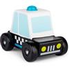 Tobar Auto della polizia in legno Sound and Play con sirena elettronica, design e colori assortiti