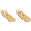 Relaxdays Bowling da Tavolo, Pista Giocattolo, Set da 10 Birilli, Precisione, Adulti, Bimbi da 3 Anni, Legno Naturale (Confezione da 2)