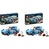 LEGO Harry Potter Ford Anglia Volante, Modellino di Macchina Giocattolo da Costruire, Giochi per Bambini e Bambine da 7 Anni, Auto con Minifigure di Ron Weasley, Edvige e Bacchette Magiche 76424
