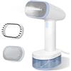 YASHE Stiratrice a vapore per abiti, portatile e maneggevole, capacità di 250ml, 1600W, riscaldamento 25s, spegnimento automatico, autol pulizia, nessuno schizzo d'acqua, per casa, ufficio e viaggio
