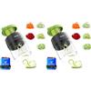 Ibergrif M522 Spiralizzatore di Verdure, Taglia Verdure 4 in 1 (Confezione da 2)
