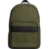 Tommy Hilfiger Uomo Zaino Repreve con Tasca Esterna, Verde (Platinum Olive), Taglia Unica