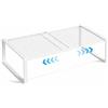 YushengTai Mensole regolabili per armadio, mensole espandibili, mensole per armadi, armadi, armadi, cucina, bagno, larghezza 35 cm, altezza 22 cm, lunghezza regolabile 38-62 cm (Bianco)