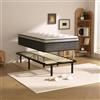 DEWINNER Materasso 30cm + Rete a Doghe 80x190cm, Alto 35cm, con 7 Piedi, 13 doghe, Facile da Montare, Ortopedico, Antiacaro, Grigio, Set Materasso Singolo