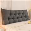 Generico Cuscino A Cuneo Per Testiera Letto Matrimoniale Singolo, Grande Cuscini Supporto Lombare Triangolare, Super Morbido Schienale Cuscini Per Lettura Per Adulti E Bambini(Size:80x50x15cm,Color:Dark gray)