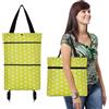 FGXY Carrello Della Spesa, Carrello Spesa Pieghevole, Carrello Pieghevole, Carrello Portaspesa Con Ruote, Portaspesa Ruote, Riutilizzabile, Rispettoso Dell'Ambiente, Pratico(Punto d'onda verde)