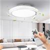 wowspeed Ventilatore da Soffitto con Luce e Telecomando, 6 Velocità del Vento Regolabile, Lampadario con Ventola 3000K 4500K 6500K, Plafoniera con Ventilatore per Camera da Letto Soggiorno