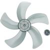 JoyousMall Pale del Ventilatore sostituibili da 40,6 cm in plastica ABS, 5 Pale con Coperchio Dado per ventole Zoccolo e da scrivania (Nero)