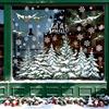 Joeyan 9 Fogli Vetrofanie Natale Riutilizzabili,Casa Decorazioni Invernali | Albero Verde Adesivi per Finestre Adesione Statica,Stickers Doppia Faccia Addobbi per Negozio Scuola Ufficio,DIY Regali