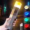 Afenau Lampada da Parete, Torcia Notturna a Parete con 4 Colori, Lampada da Parete Torcia, 3D Lampada da Comodino, Lampada da Comodino con USB, Ricaricabile per Cosplay, Giocattoli, Regali