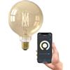 CALEX Lampadina LED Smart, E27, G125, Filamento Oro, luce calda, Dimmerabile, controllo app Wi-Fi & vocale