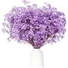 KAOHONG Fiori secchi Bouquet Gypsophila Essiccata 17 pollici 3500+ fiori viola, rami di Naturale Gypsophila Fiori Secchi per ghirlande fai‑da‑te, casa, matrimonio, decorazioni per vasi
