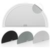 Changshade - Tende oscuranti a semicerchio per finestre ad arco, raggio: 61 cm, plissettate, senza forature, a mezza luna, cellulari, facili da tagliare e installare