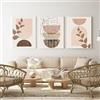 LPFNSF Poster decorativo geometrico moderno con piante, pittura artistica astratta, poster stampato sullo sfondo della parete della camera da letto, soggiorno, ufficio, senza cornice (A 13,40 x 60 cm x 3)
