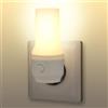Annmore Luce Notturna Neonati da Presa con Interruttore a Pressione, 1 Pezzo | Interruttore a Pressione, Allattamento, 0.78W, 3000K/6000K, Bicolore