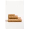 GAMUSI Set Completo Asciugamani da Bagno 3 Pezzi 100% Cotone - 30x50 cm, 50x100 cm, 70x140 cm, 600g/m², Senape.