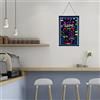 Shiyinge Lavagna luminosa a LED fai da te, luce al neon, lavagna pubblicitaria, lavagna luminosa, lavagna da disegno, con 8 penne per decorazioni, poster, ecc. in negozi, bar, ristoranti, ecc. (60 x 80 cm)