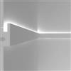 Eleni Lighting Cornice per illuminazione indiretta led a parete o soffitto - EL301 (1,15 metri) - Bianco