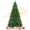 COSTWAY Albero di Natale 180/225/270 cm, Albero di Natale Artificiale con 1000/1346/2132 Rami Densi e Base in Metallo con Cuscinetto Antiscivolo, Ideale per Casa e Negozio (270 CM)