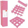 HGYZE Divisori per cassetti regolabili, set da 8, 42 x 9 cm, in plastica | Divisorio per cassetti rosa, ideale per vestiti, utilizzabile in sala da pranzo, comò da trucco e scrivania per riporre in